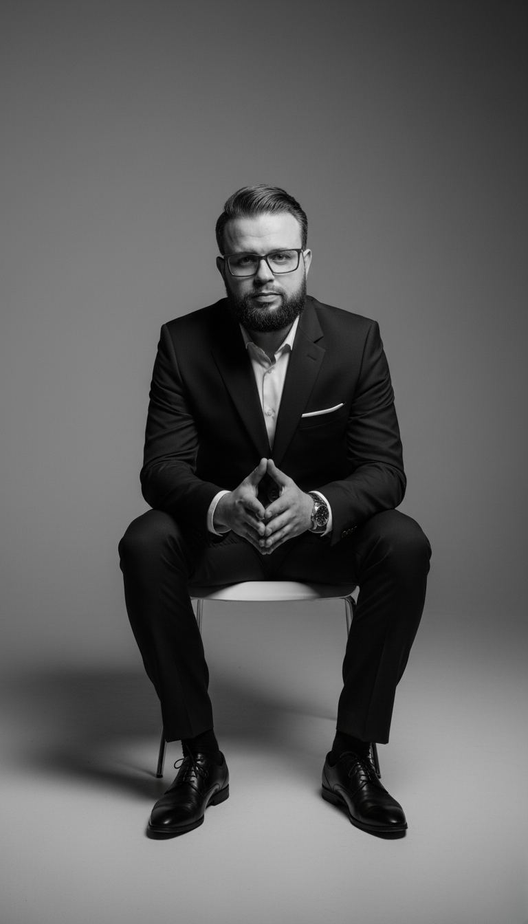 Exemplo de foto profissional gerada por IA